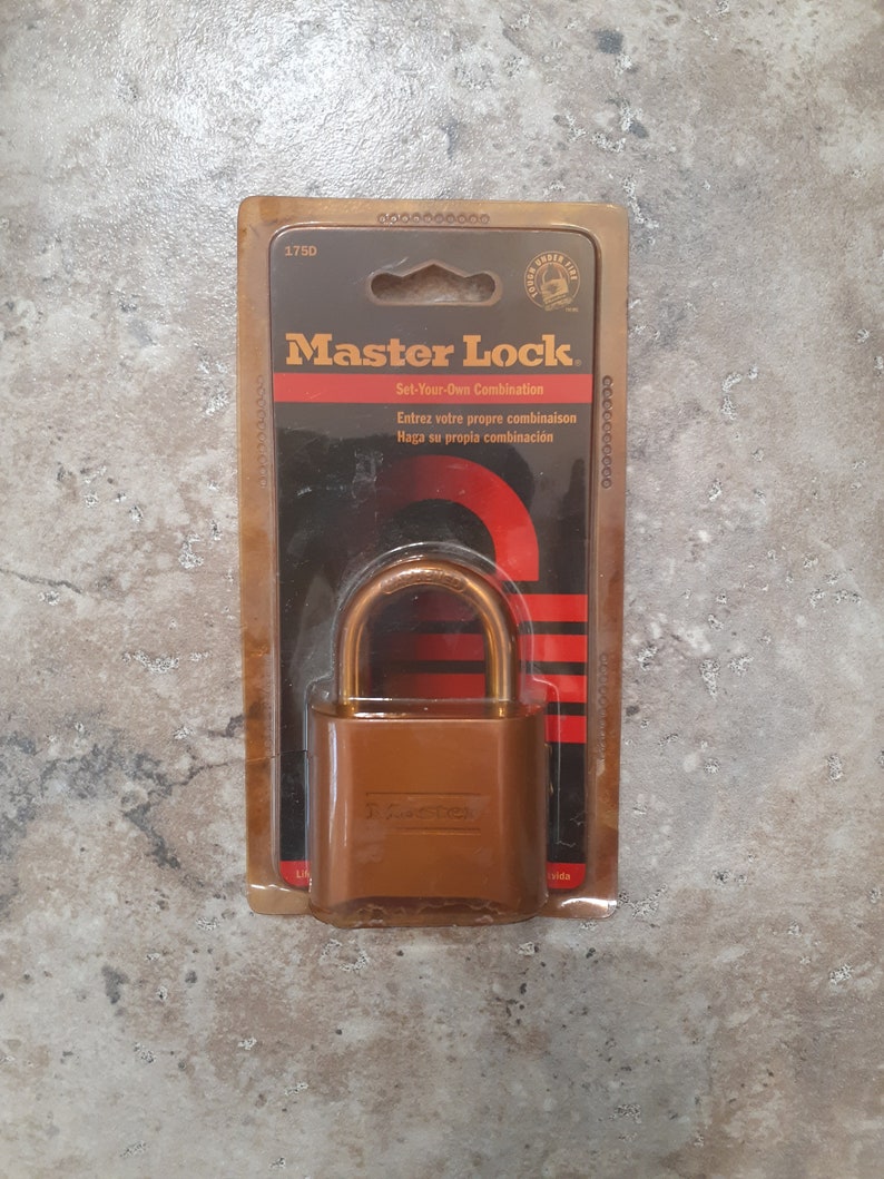 Master 175d 1999 / Master Lock 175D / Set Your Own Combination / Includes ...