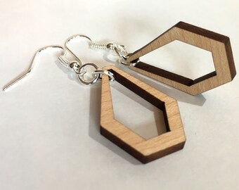 Hexagon Teardrop Earrings