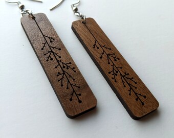 Twig and Berry Dangle Earrings