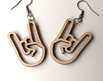 Rock On Hand Earrings
