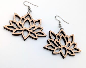 Boucles d'oreilles lotus