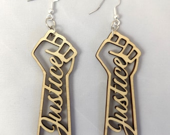Boucles d’oreilles Justice Fist Drop