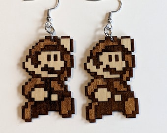 Mario 8 bit Earrings
