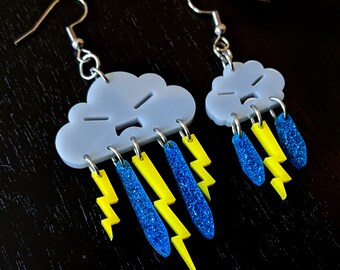 Stormy Clouds Dangle Earrings