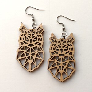 Owl Polygon Earrings