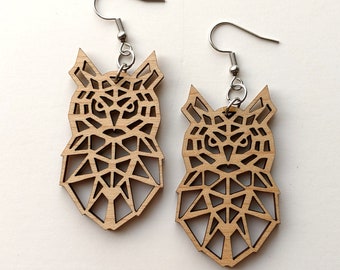 Owl Polygon Earrings