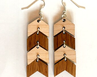 Chevron Dangle Earrings