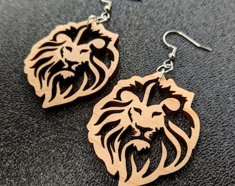 Lion Head Earrings