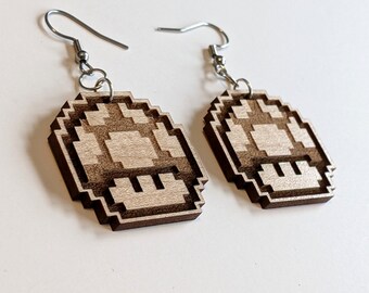 Mario Mushroom Earrings