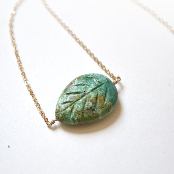 Hand carved Natural Turquoise Necklace Hand carved Natural Turquoise Necklace
