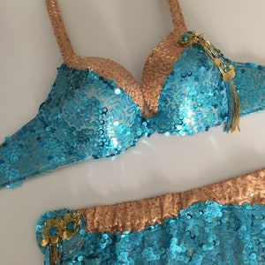 Belly Dance Bra & Hip Accent Belt.  Made to order