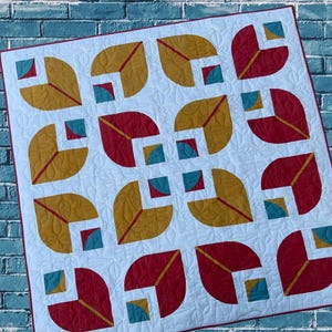 PATROON Abstracte quilt - abstracte herfstbladeren