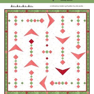 Boomerang Love Quilt Pattern: Christmas MCM Design (Digital Download)