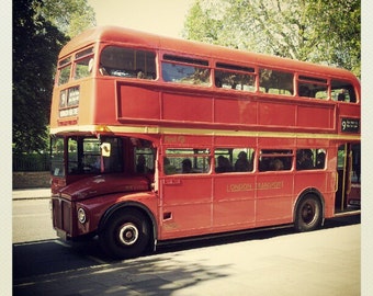 Miniature photography -  London's double-decker red bus