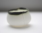 Mini bowl from English fine bone china and  burnt effect