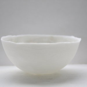 Stoneware English fine bone china vessel with mother of pearl luster interior iridescent image 3