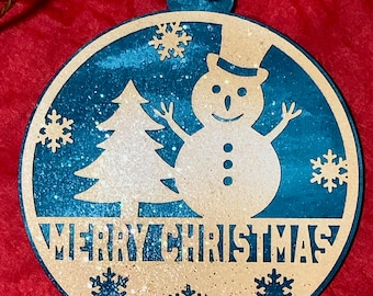 Décoration joyeux Noël bonhomme de neige