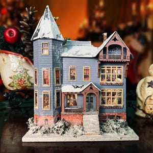 Wintercroft - Mansión navideña victoriana, iluminable