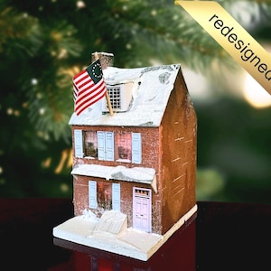 The Betsy Ross House - historisch 1777 - Philadelphia, PA, VS. Koloniale replica