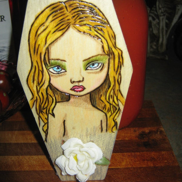 Coffin Inspired By Mark Ryden's Pine Tree Nymph