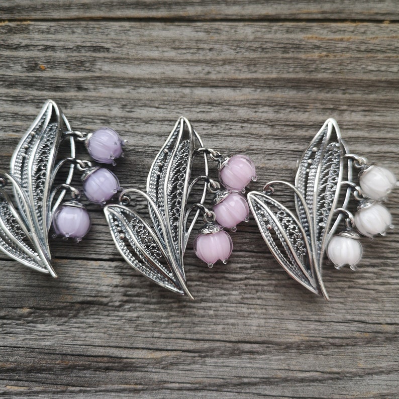 Brooch Lily of the valley jewelry lilac Lily of the valley Etsy Brooch Lily of the valley jewelry lilac Lily of the valley Etsy