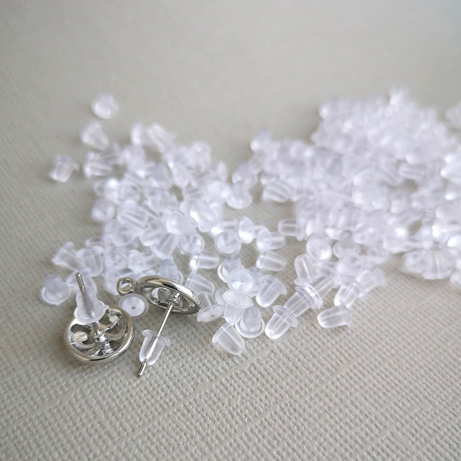 Silicone Earring Stopper 200 pcs 100 pairs Transparent Soft Etsy