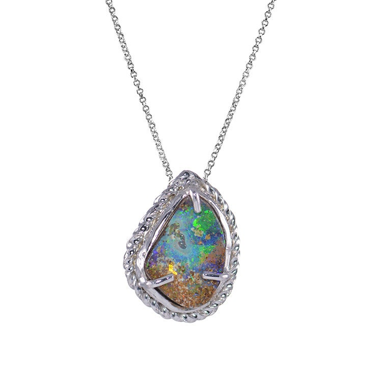 Unique Opal pendant 17 Carat One of a kind Big pendant | Etsy