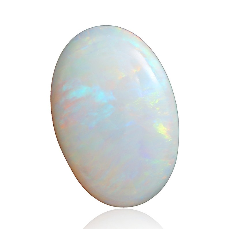 Natural Untreated Loose Opal Piece SKU 1.07ct Solid White Opal Lightning Ridge 1967Q023