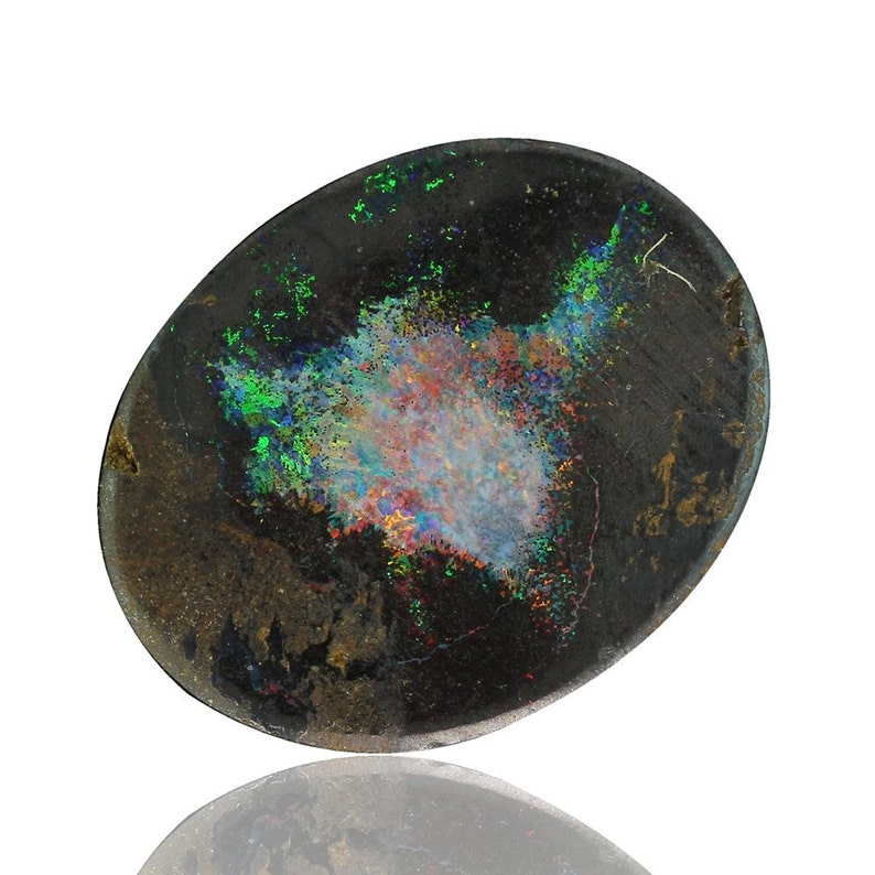 Natural Untreated Loose Opal Piece SKU 2.43ct Solid Boulder Australian Opal Queensland 1973A006