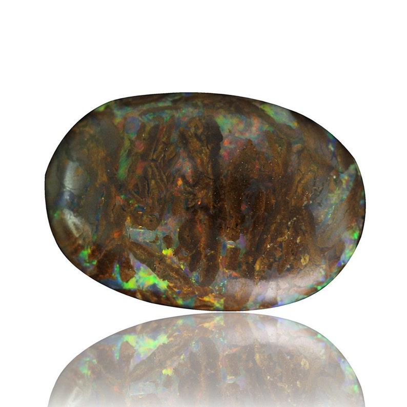 2.5ct Solid Boulder Australian Opal Queensland 1973A007 Natural Untreated Loose Opal Piece SKU
