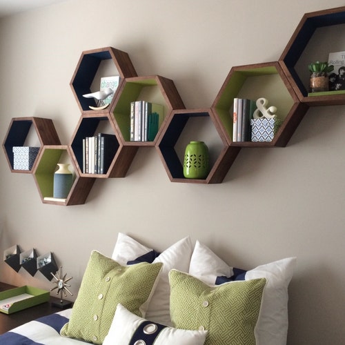 Triangle Shelf Set / Triangle Shelves Rustic Home Decor | Etsy