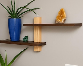 Mid Century Modern Shelves, Minimalist Shelving, Home Decor