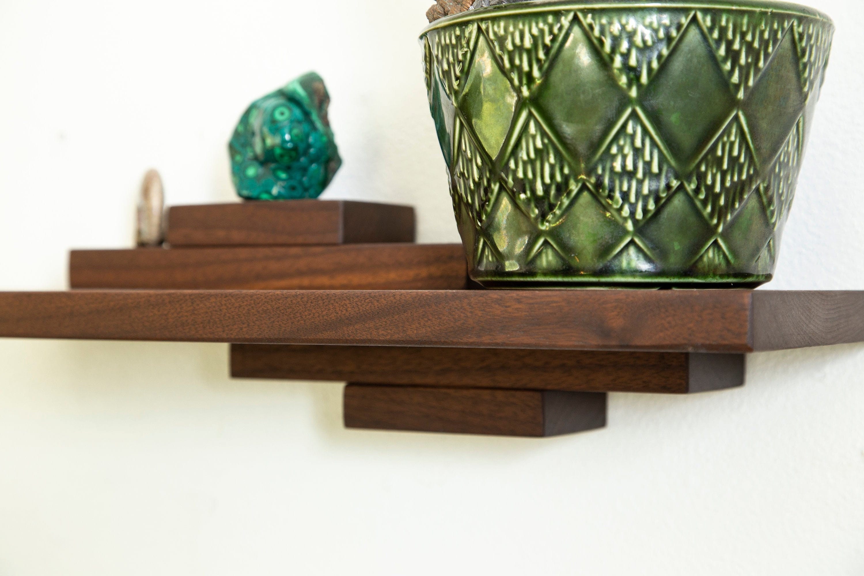 Shelf Display Rocks Platform Rock Crystal Display Shelf, Geometric Step Shelves, Gift Ideas, Mid ...