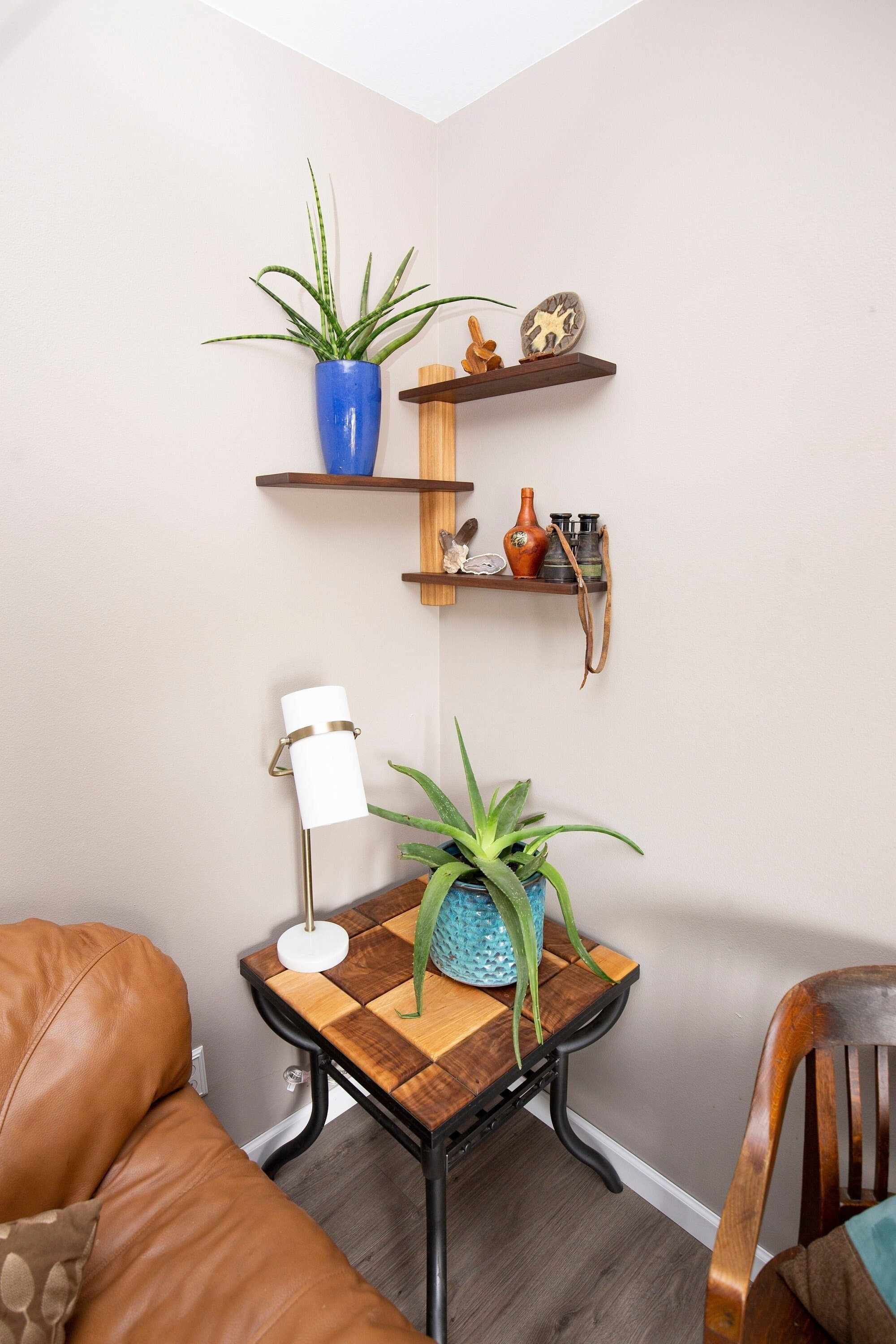 Wall Hanging Decor Corner Shelf for Living Room Floating Wall