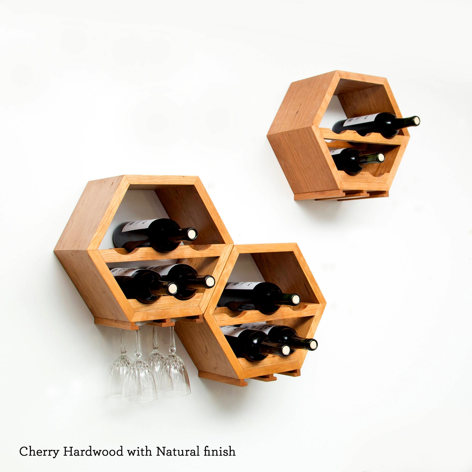 Wine Rack Wall Wine Racks Wine Storage Hexagon Etsy