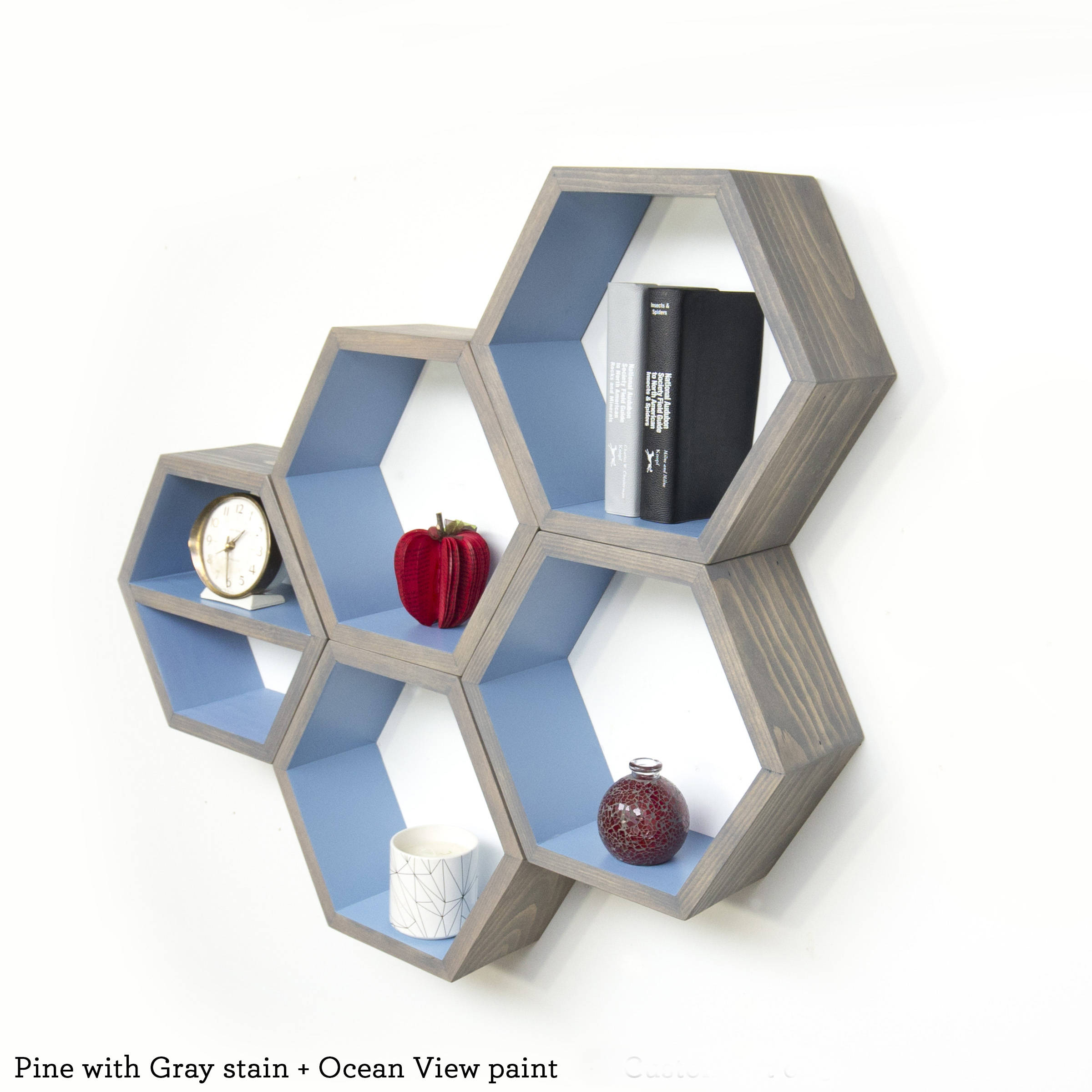 Hexagon Shelves Hexagon Floating Shelves Shelves Etsy