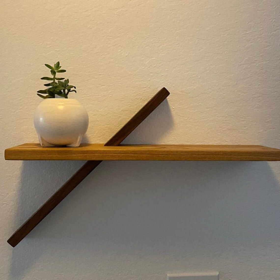 Geometric Art Shelf Modern Floating shelves Wall Shelving Etsy