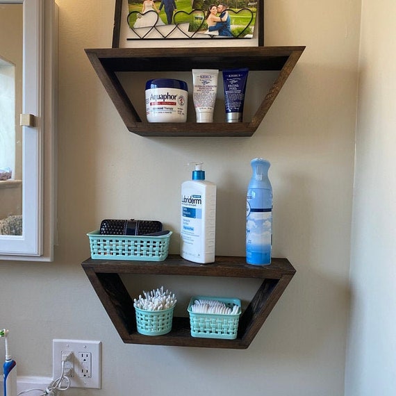 Mini Floating Shelf Wooden Floating shelf Natural Mini Floating Shelf