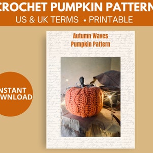 Autumn Waves Pumpkin Crochet Pattern | Fall Home Décor | Instant Download | gift