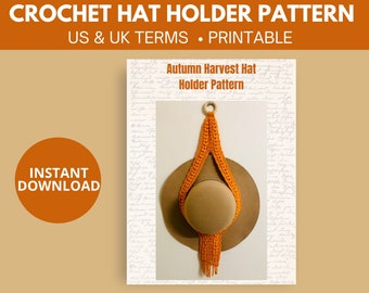 Autumn Harvest Hat Holder Crochet Pattern | fall | gift