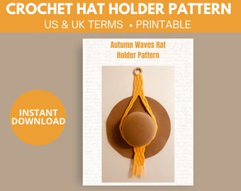 Autumn Waves Hat Holder Crochet Pattern | gift | fall