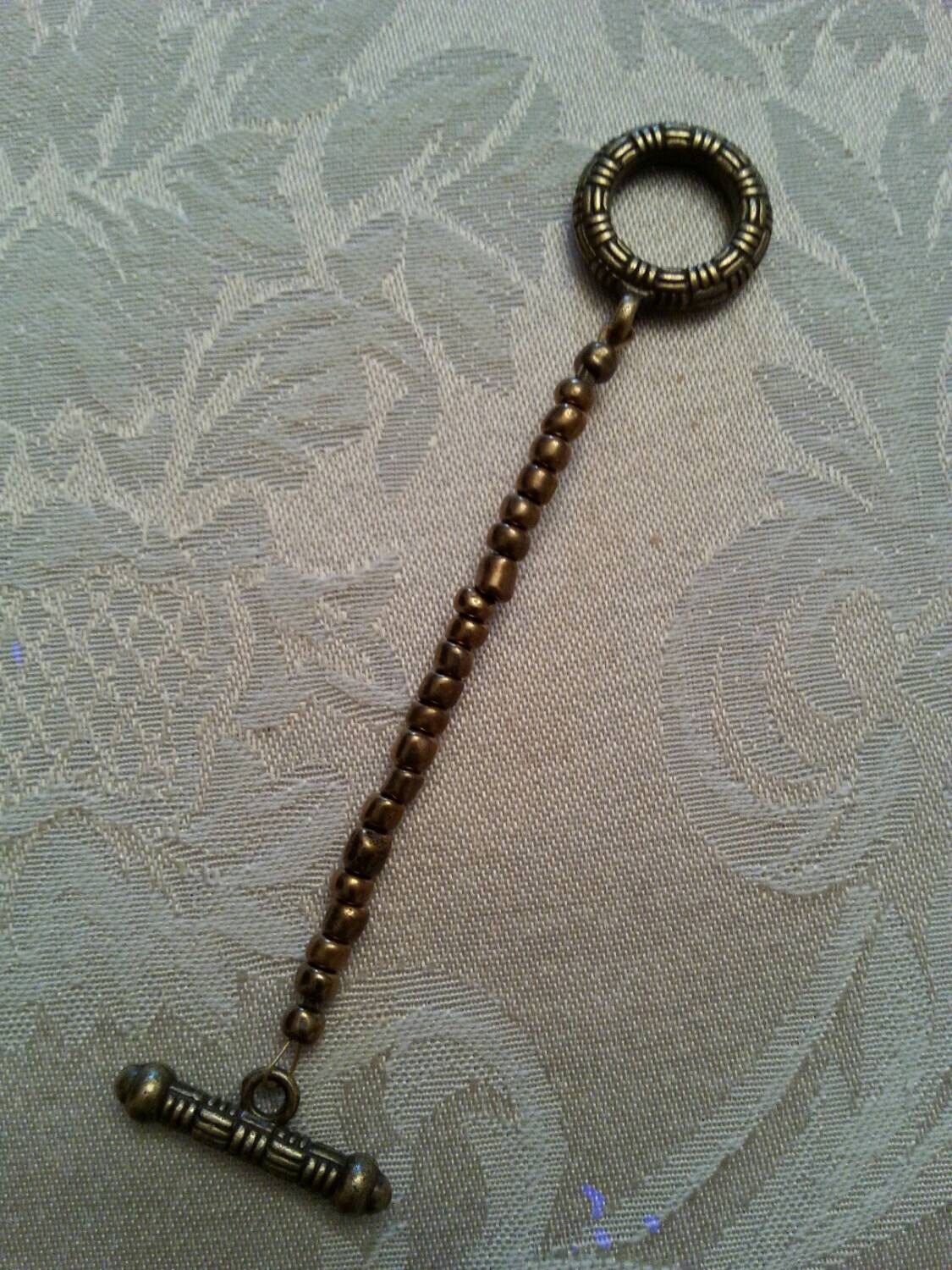 Antique Brass Necklace Extender for 