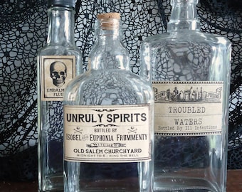 halloween bottles party decor unique funny halloween props haunted house mansion adult beverages bar decorations