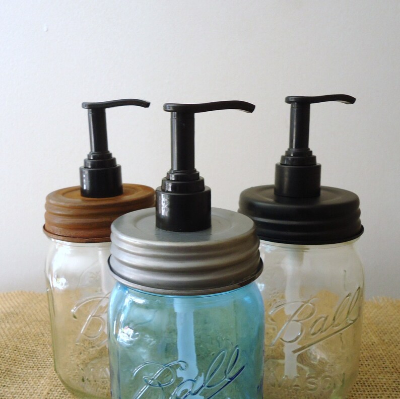 Pump lid for mason jar soap lotion pump bath and body supply Etsy