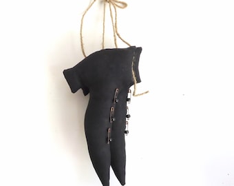 Primitive halloween witch boots, witch shoes witches spooky halloween prop halloween decor, ready to ship