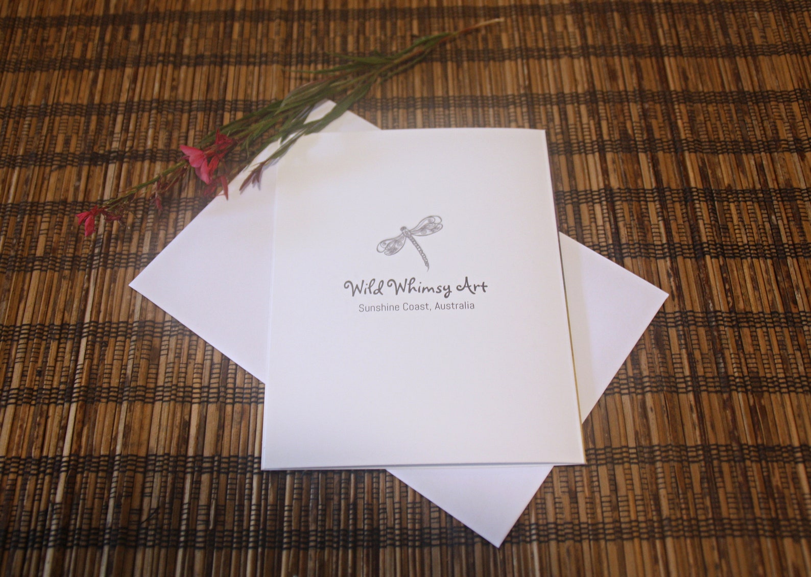 Whimsical and Wild Blank Note / Gift Card Orange and Yellow Etsy