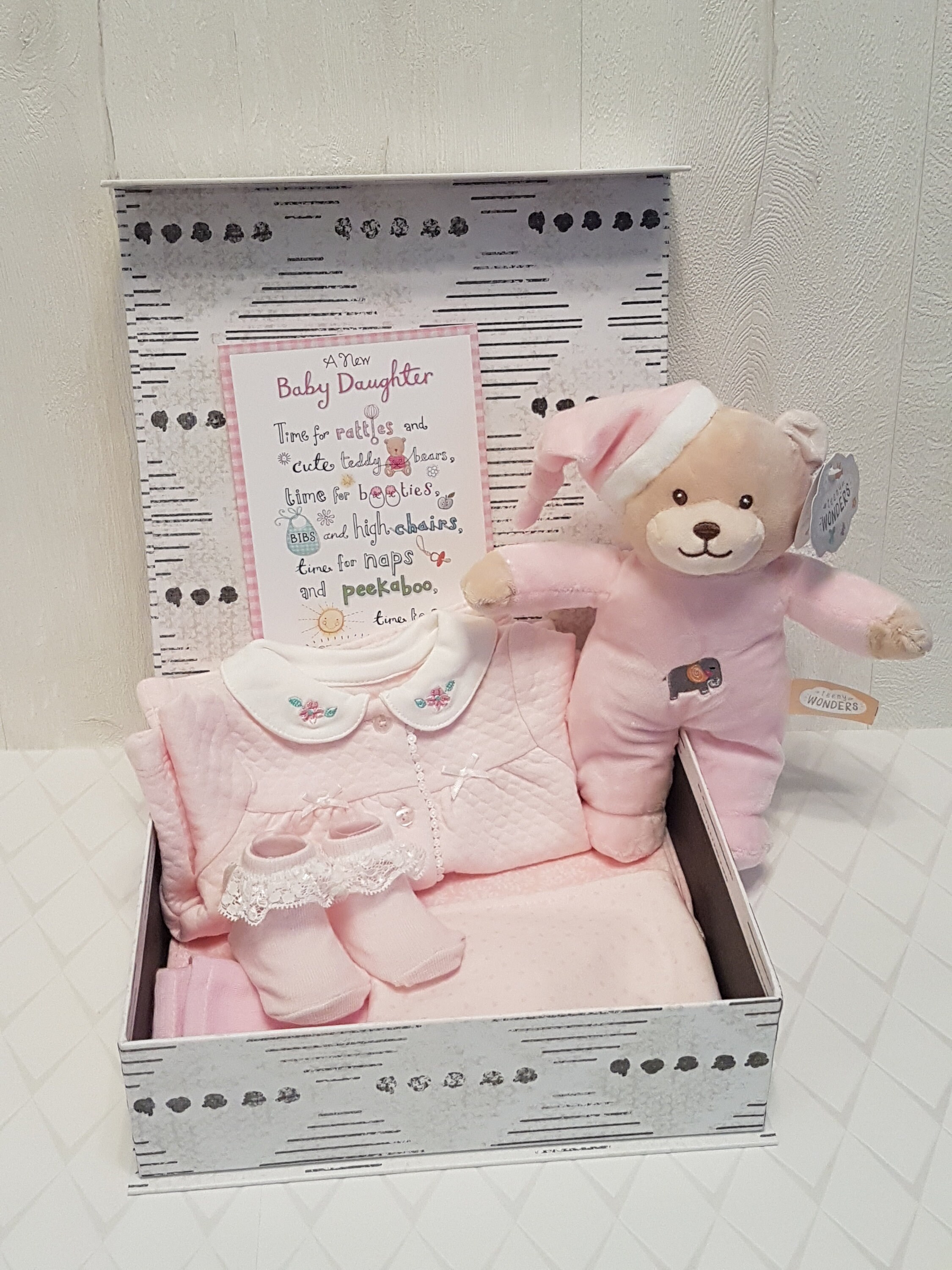 Pink newborn baby girl gift hamper baby shower gift baby Etsy