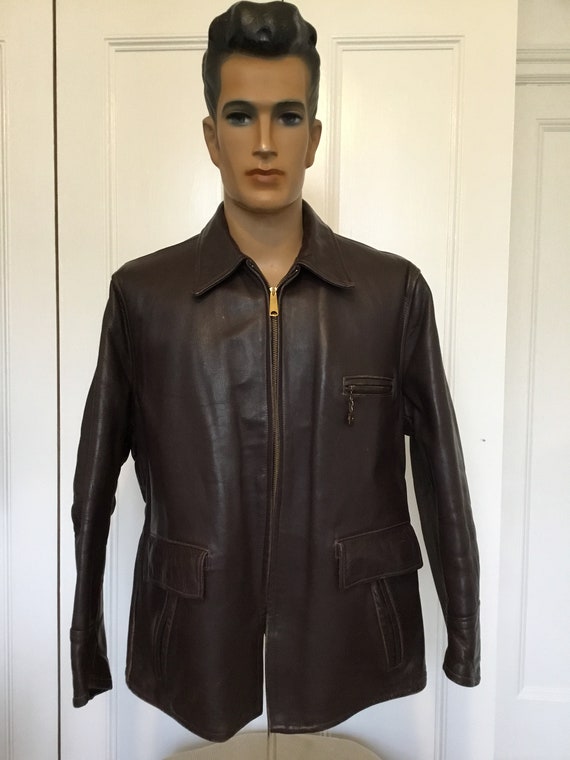 Vintage 1950s Steerhide by Campus Bikers Jacket. - Etsy