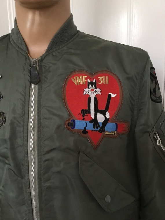 Original USN Flight Bomber L-2B Jacket in Parachute Nylon