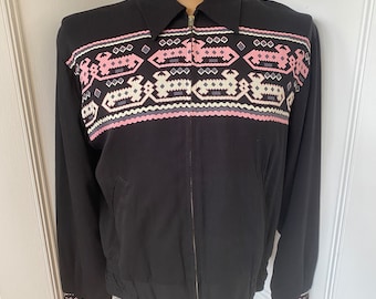 Gabardine Western Jacket Roses and Tumble Rockabilly Multiple